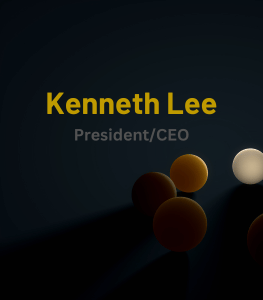 Dummy photo with saying Kenneth Lee as President/CEO